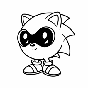 Ausmalbild Among Us Sonic