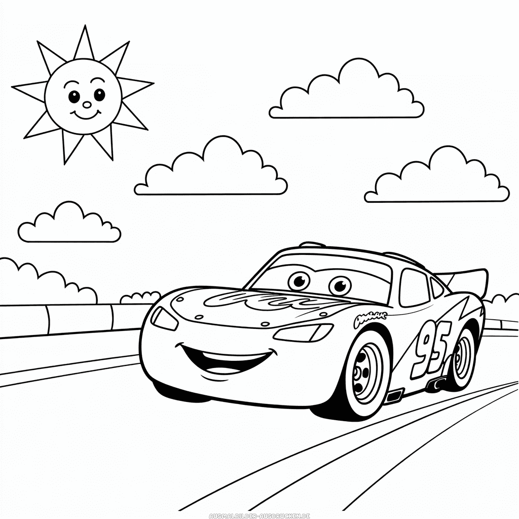 Ausmalbild Disney Cars