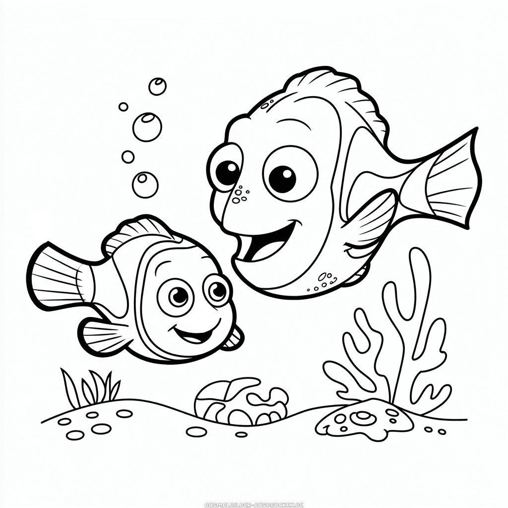 Ausmalbild Disney Findet Nemo