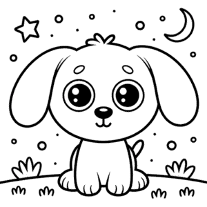 Ausmalbild Beanie Boo Hund