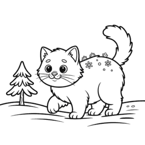 Ausmalbild Arktische Katze