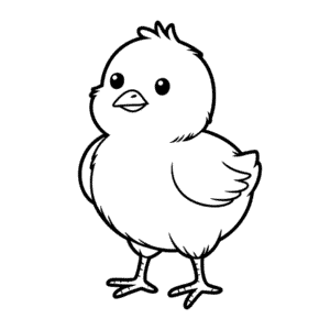 Ausmalbild Küken