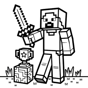 Ausmalbild Bestes Minecraft