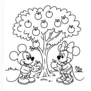 Ausmalbild Disney Herbst