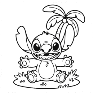 Ausmalbild Druckbare Stitch