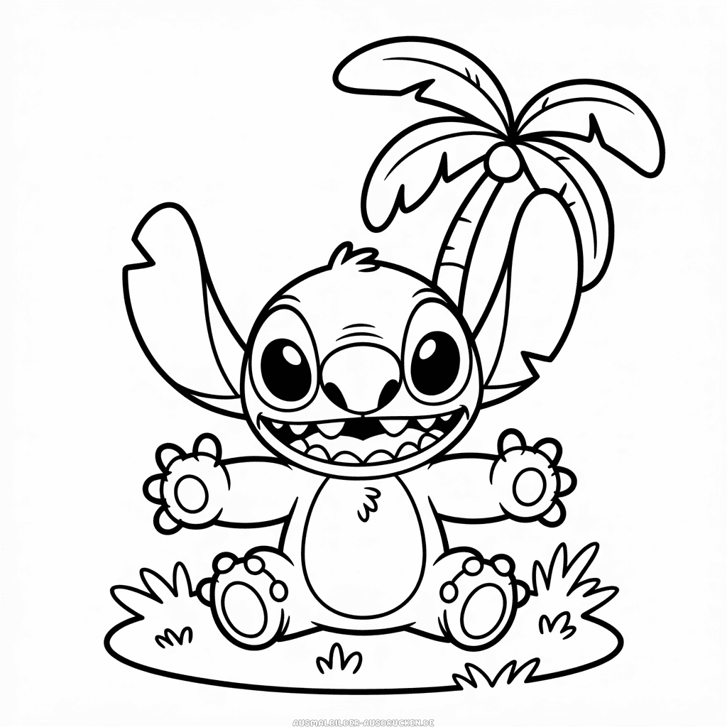 Ausmalbild Druckbare Stitch