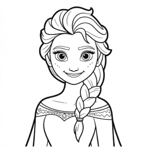 Ausmalbild Elsa