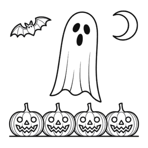 Ausmalbild Erwachsenen Halloween