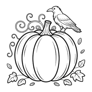 Ausmalbild Erwachsenen Halloween Kürbis