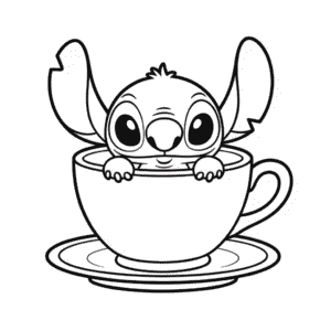 Ausmalbild Kleiner Stitch